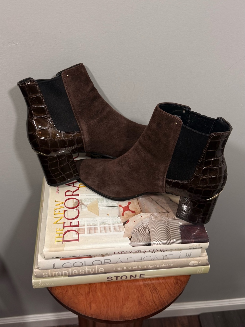 Calvin Klein Women’s Brown Suede Ankle Boots - Picture 8 of 16